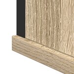vidaXL Ensemble de meubles de salle de bain 3 pièces en bois d'ingénierie chêne