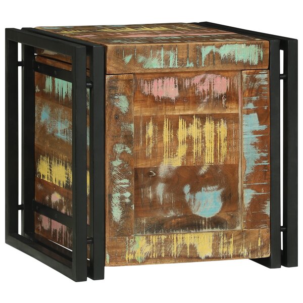 vidaXL Boîte de Rangement 40 x 40 x 40 cm Bois d'acacia massif