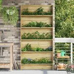 vidaXL Support de Plante Marron 90 x 15 x 180 cm Pin imprégné