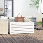 vidaXL Boîte de jardin blanc 101x50 5x46 5 cm bois massif de pin