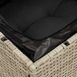 vidaXL Canapé d'angle de jardin et coussins gris clair résine tressée
