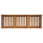 vidaXL Jardinière avec doublure 150x50x75 cm bois massif d'acacia