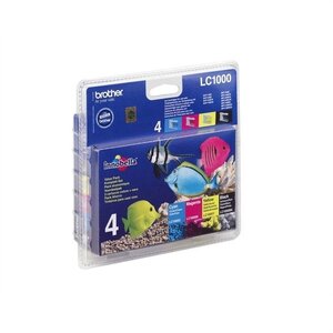 Brother lc1000 cartouches d'encre multipack couleu