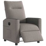 vidaXL Fauteuil inclinable électrique Taupe Tissu