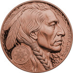 Monnaie AMERICAN BUFFALO 20 Anniversaire 5 Oz Cuivre 1$ Oglala Lakota Sioux 2026 (PRÉCOMMANDE)