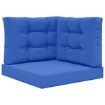 vidaXL Coussin de canapé d'extérieur Polyester Bleu royal 60 x 60 cm