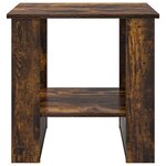 vidaXL Table basse Chêne fumé 51 x 50 x 50 cm Bois d'ingénierie
