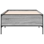 vidaXL Cadre de lit sans matelas sonoma gris 90x200 cm