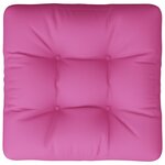 vidaXL Coussin de palette rose 60x60x12 cm tissu