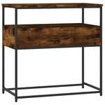 vidaXL Table console chêne fumé 75x40x75 cm bois d'ingénierie