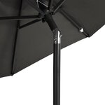 vidaXL Parasol de jardin avec mât en acier anthracite 225x225x212 cm