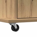 vidaXL Podium chêne artisanal 55 x 55 x 107 cm Bois d'ingénierie