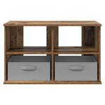 vidaXL Support de télévision avec tiroir Bois ancien 79 x 40 x 48 cm