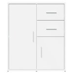 vidaXL Buffets 2 Pièces blanc 60x31x70 cm bois d'ingénierie