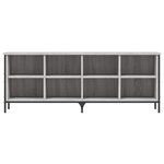 vidaXL Armoire à chaussures sonoma gris 131x35x50 cm bois d'ingénierie