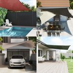 vidaXL Voile d'ombrage 160 g/m² Beige 5x8 m PEHD