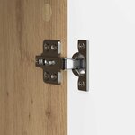 vidaXL Meuble TV 99 x 34 5 x 52 cm Chêne artisanal Bois d'ingénierie