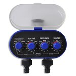vidaXL Minuterie d'arrosage automatique électronique de jardin Double sortie