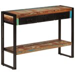 vidaXL Table console 110x30x76 cm Bois massif de récupération