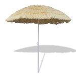 vidaXL Parasol de plage inclinable style Hawaii