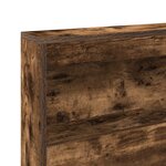vidaXL Lit Bibliothèque Chêne Fumé 90x190 cm Bois d'ingénierie