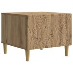 vidaXL Table basse Chêne artisanal 50 x 49 x 40 cm Bois d'ingénierie