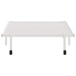 vidaXL Cadre de lit sans matelas pliable blanc 100x200 cm acier
