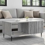 vidaXL Table basse Sonoma gris 90 x 50 x 40 cm Bois d'ingénierie