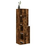 vidaXL Armoire d'apothicaire chêne fumé 40x41x174 5 cm bois ingénierie