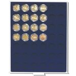 MEDAILLIER : 42 CASES RONDES (SPECIAL 2 EURO) - Rouge