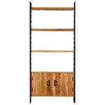 vidaXL Bibliothèque à 4 niveaux 80x30x180 cm Bois d'acacia massif