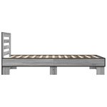 vidaXL Cadre de lit sans matelas sonoma gris 75x190 cm