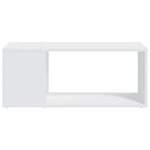 vidaXL Meuble TV Blanc 80x24x32 cm Bois d'ingénierie