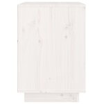 vidaXL Tables de chevet 2 Pièces Blanc 40x35x50 cm Bois de pin solide