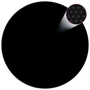 vidaXL Couverture de piscine Noir 381 cm PE
