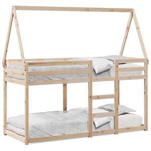 vidaXL Lit superposé sans matelas 80x200 cm bois de pin massif