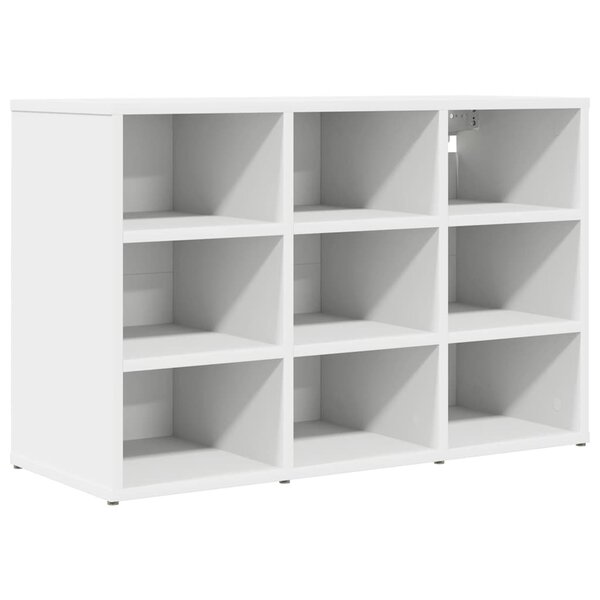 vidaXL Cabinet à chaussures Blanc 77 5 x 30 x 51 cm Bois d'ingénierie