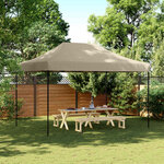 vidaXL Tente de fête 279 x 410 x 315 cm Taupe Tissu Oxford