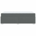 vidaXL Cadre de lit Gris foncé 80 x 200 cm tissu