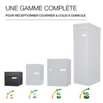 Boîte aux lettres Préface 1 porte noir sablé ral 2100 ms