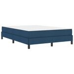 vidaXL Lit à ressorts avec matelas Bleu 140 x 190 cm tissu
