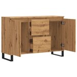 vidaXL Buffet chêne artisanal 104x35x70 cm bois d'ingénierie