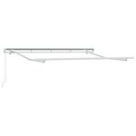 vidaXL Auvent Rétractable Manuel Rouge et Blanc 350x200 cm