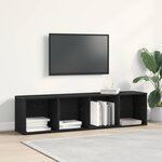 vidaXL Bibliothèque Chêne noir 143 x 30 x 36 cm Bois d'ingénierie