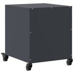 vidaXL Table de chevet anthracite 36x39x43 5 cm acier