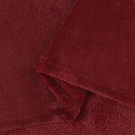 vidaXL Jeté Rouge Bordeaux 150 x 200 cm Toison