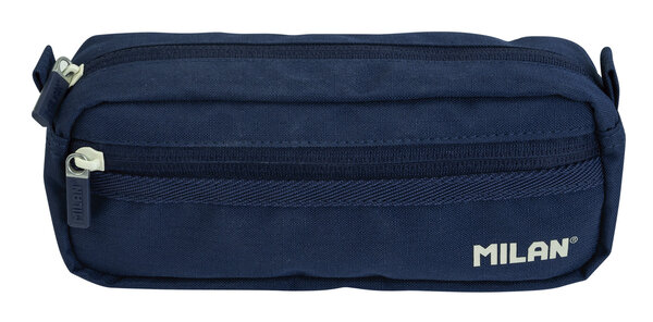 Trousse rectangulaire 2 fermetures éclair série 1918 Bleu marine