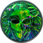 Monnaie ALIEN Cyborg Revolution 3 Oz Argent 20$ Palau 2021