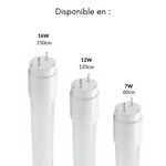 Tube néon led t8 120cm 12w haut rendement garantie 5 ans - blanc neutre 4000k - 5500k - silamp