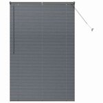 vidaXL Store de Fenêtre Gris foncé 80 x 130 cm Aluminium